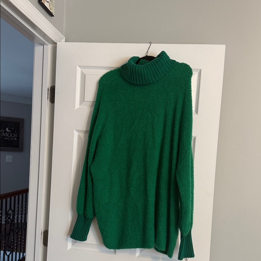Aerie Emerald Cowl Neck Sweater